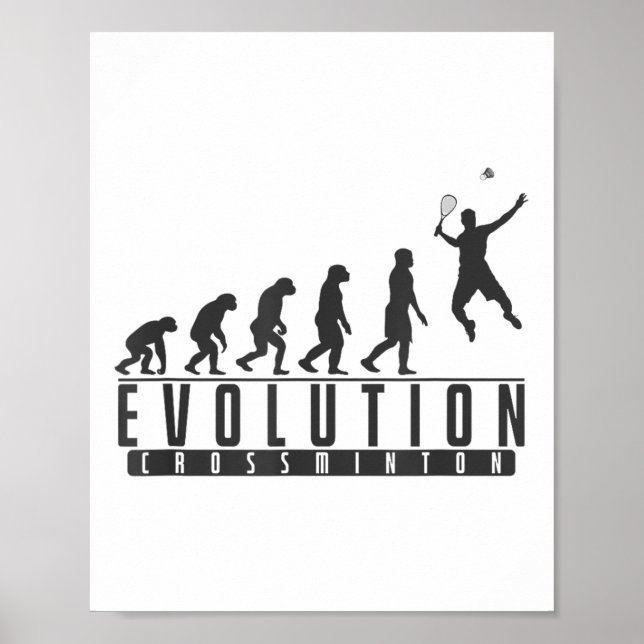 Poster Vitesse d'évolution de Crossminton (Devant)