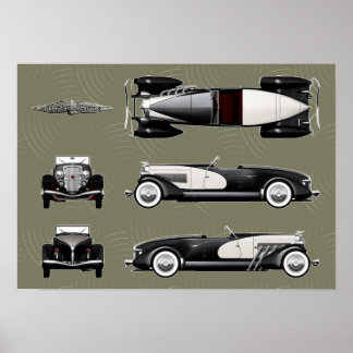 Poster Vitesse Duesenberg