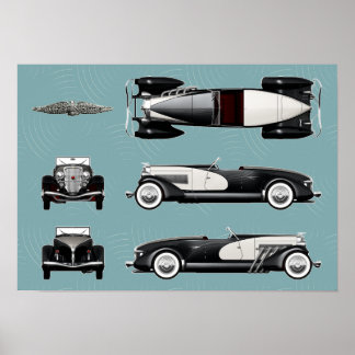 Poster Vitesse Duesenberg
