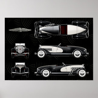 Poster Vitesse Duesenberg