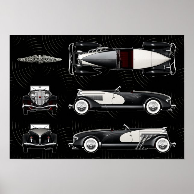 Poster Vitesse Duesenberg (Devant)
