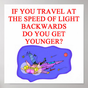 Poster Vitesse lumineuse