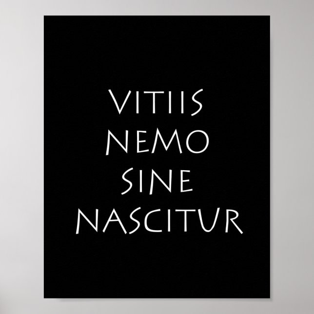 Poster Vitiis nemo sinnascitur (Devant)