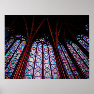 Poster Vitrail de la Sainte-Chapelle à Paris Photo
