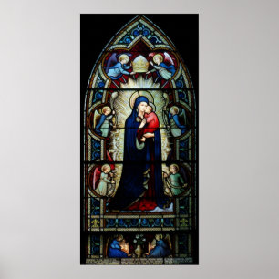Poster Vitre de Madonna et d'Enfant