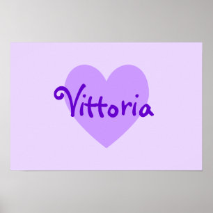 Poster Vittoria en violet