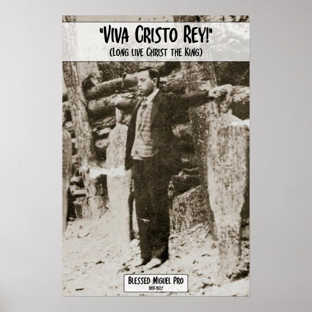 Poster Viva Cristo Rey - Miguel Pro (Devant)