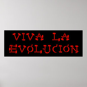 Poster Viva La Evolucion
