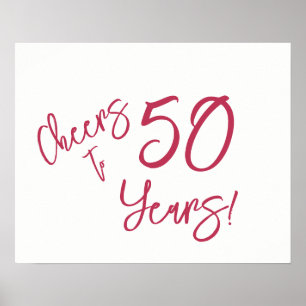 Poster Viva Magenta encourage à l'affiche de 50 ans