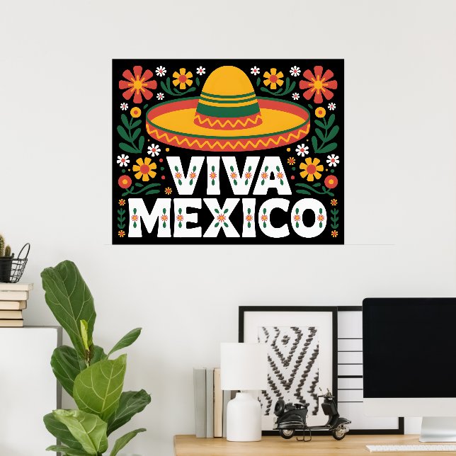 Poster Viva Mexico (Bureau à domicile)