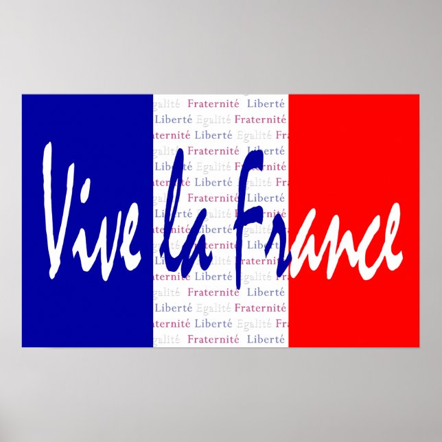 Poster Vive La France Poster, Français, Vin, Sports (Devant)