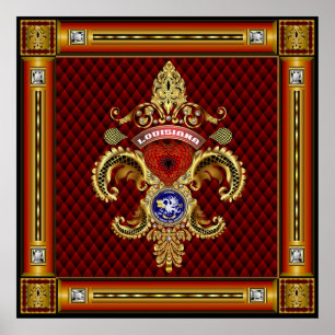 Poster Vive la Louisiane