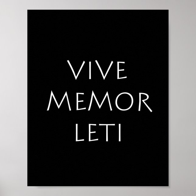 Poster Vive memor leti (Devant)