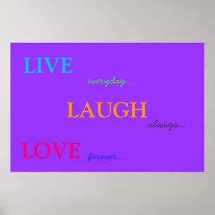 POSTER VIVENT L'AFFICHE D'AMOUR DE RIRE