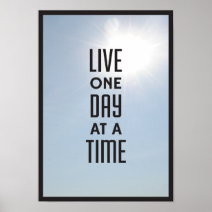 Poster Vivent pendant un jour à la fois