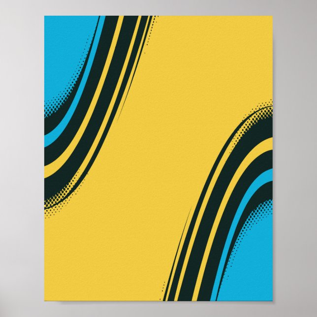 Poster Vivid mouvement Abstrait (Devant)