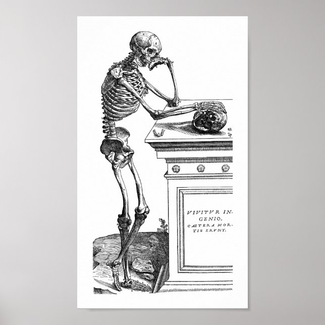 Poster Vivitur Ingenio - Squelette (Devant)
