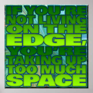 POSTER VIVRE AU BORD