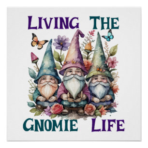 Poster Vivre la vie de gnome