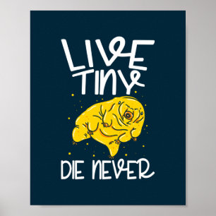 Poster Vivre Mort minuscule jamais Ours d'eau