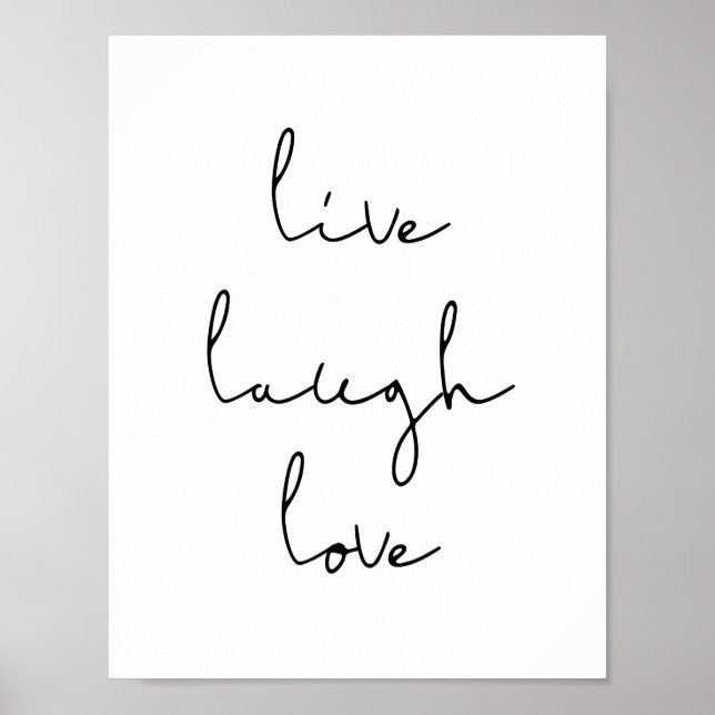 Poster Vivre rire amour (Devant)