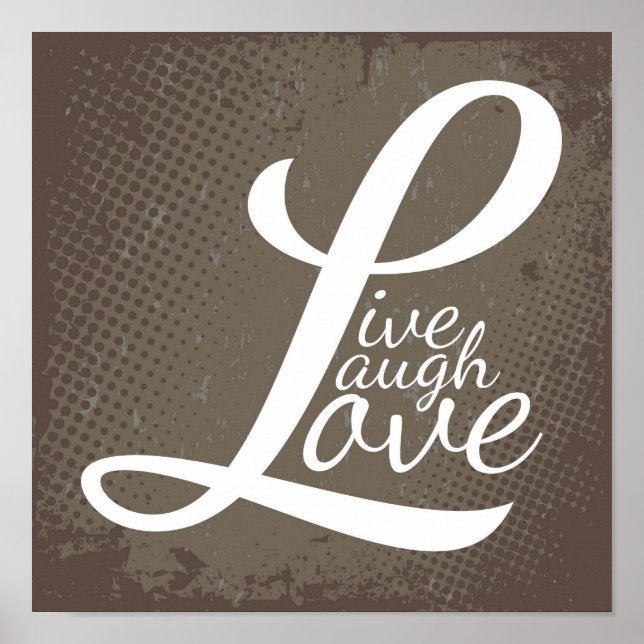 POSTER VIVRE RIRE AMOUR (Devant)