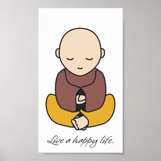 Poster Vivre une vie heureuse (Devant)