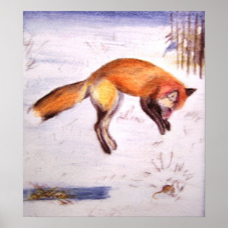 Poster Vixen sur la chasse