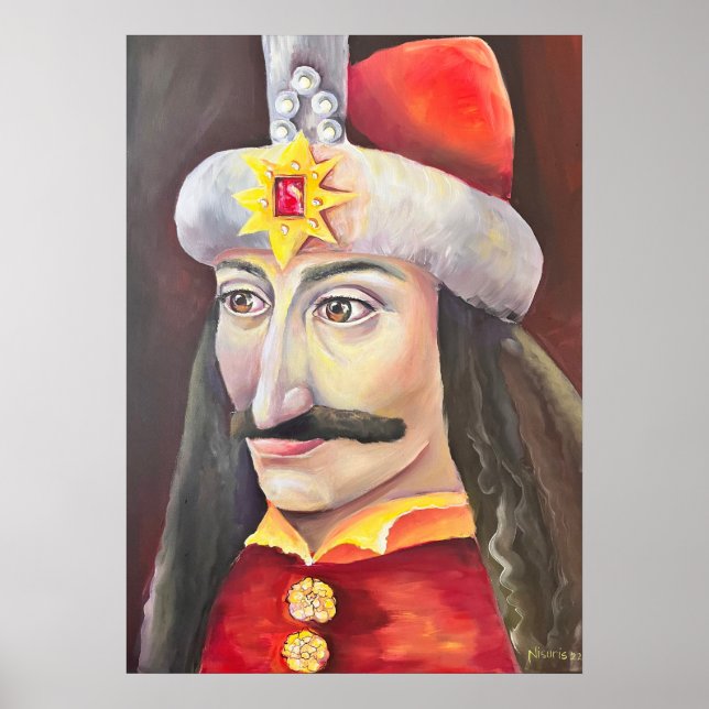 Poster Vlad Tepes Dracula Patrimoine roumain (Devant)