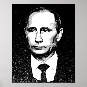 Poster Vladamir Poutine face