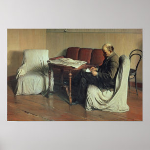 Poster Vladimir Lenin  at Smolny, 1930