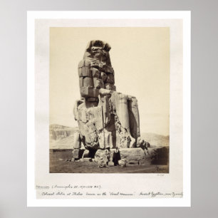 Poster "Vocal Memnon", statue de Colossal d'Amenhotep I