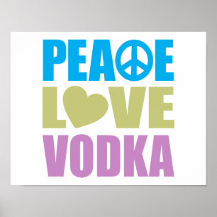 Poster Vodka d'amour de paix
