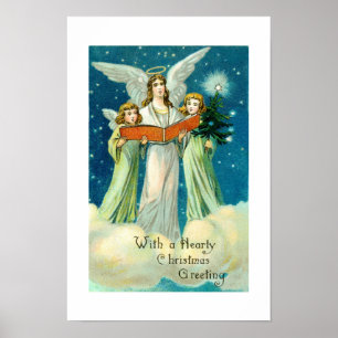 Poster Vœu de Noël chaleureux