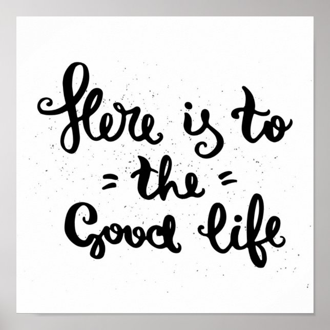 Poster Voici À La Bonne Vie (Devant)