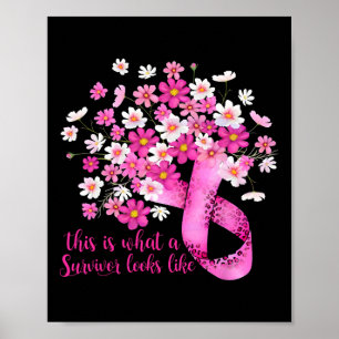 Poster Voici À Quoi Ressemble Un Survivant Cancer Du Sein