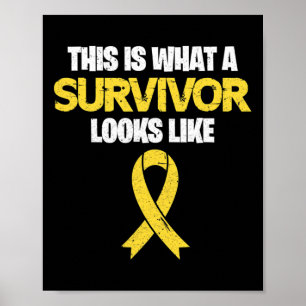 Poster Voici À Quoi Ressemble Une Survivante En Cance D'E