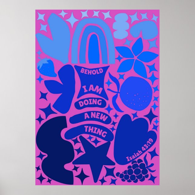 Poster Voici, je fais une chose nouvelle (Devant)