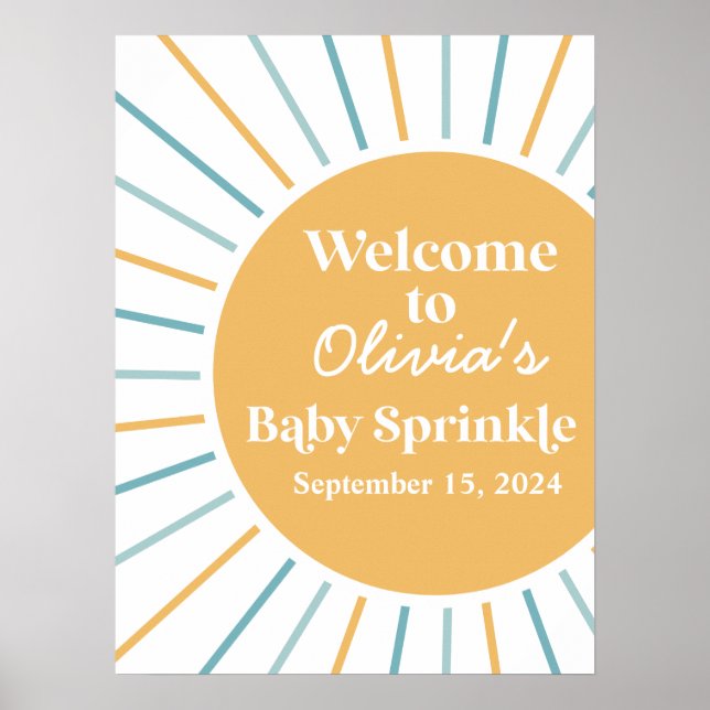 Poster Voici le fils Boho Sunshine Baby Sprinkle (Devant)