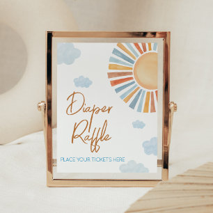 Poster Voici Le Raffle De Brouille Du Baby shower Soleil