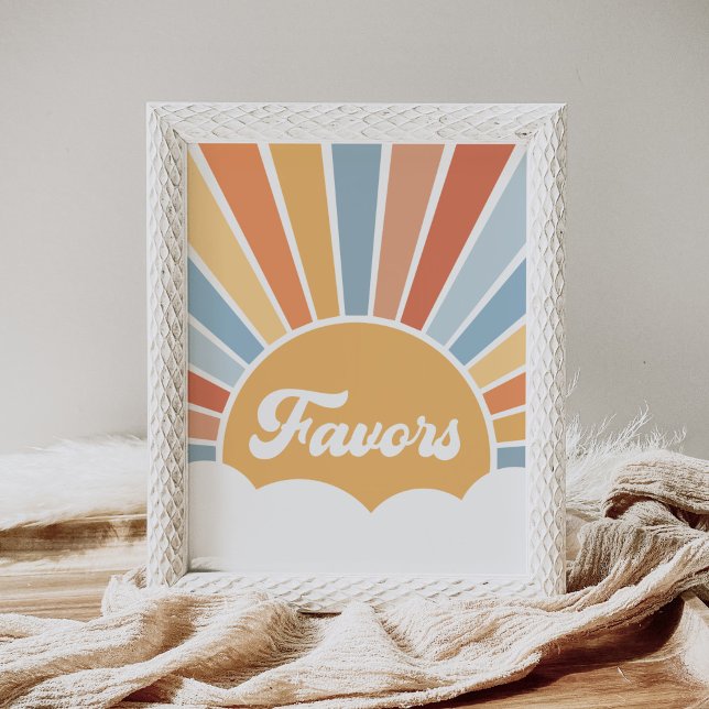 Poster Voici le signal Son Retro Baby shower Favors (Créateur téléchargé)