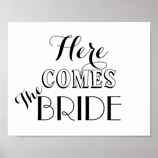 Poster Voici Le Signe Mariage De Mariée (Devant)