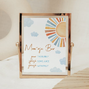 Poster Voici Le Sun Baby shower Maman Osa Bar