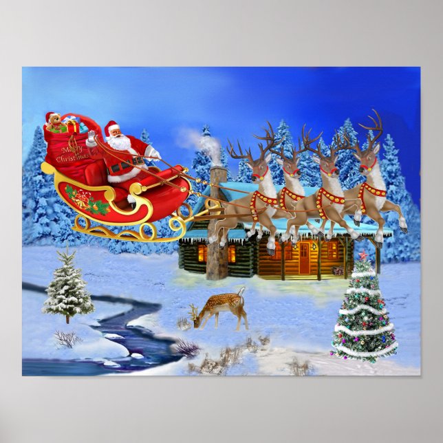 POSTER VOICI SANTA CLAUS (Devant)