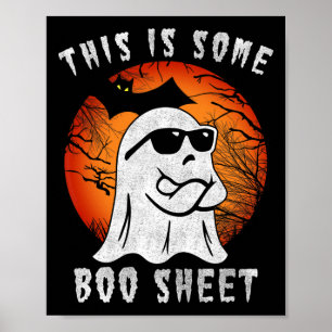 Poster Voici Une Feuille De Boite Halloween Ghost Fun Cad