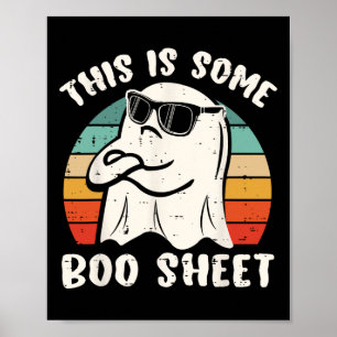 Poster Voici Une Feuille De Boite Halloween Ghost Funny C