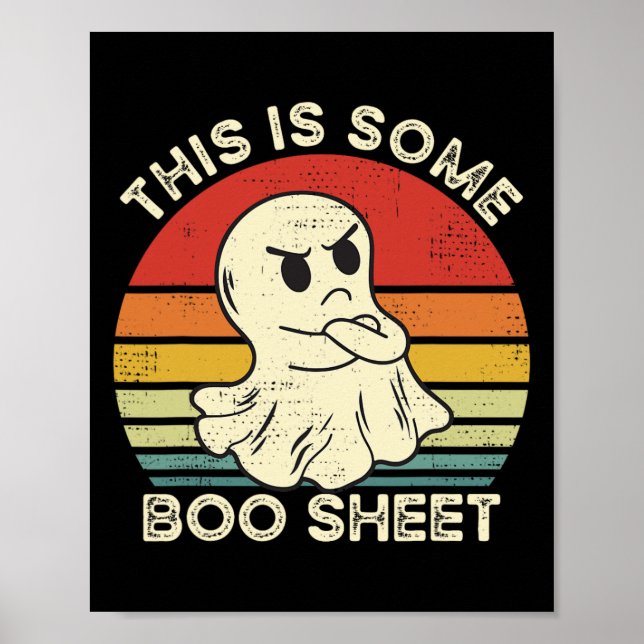 Poster Voici Une Petite Feuille De Boite Ghost Retro Hall (Devant)