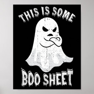 Poster Voici Une Petite Feuille De Boite Halloween Ghost 