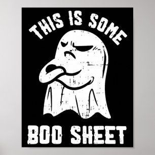 Poster Voici Une Petite Feuille De Boite Halloween Ghost 