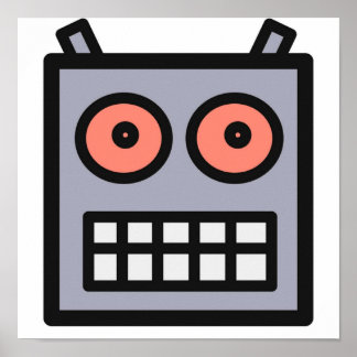 Poster Voici Une Tête De Robot